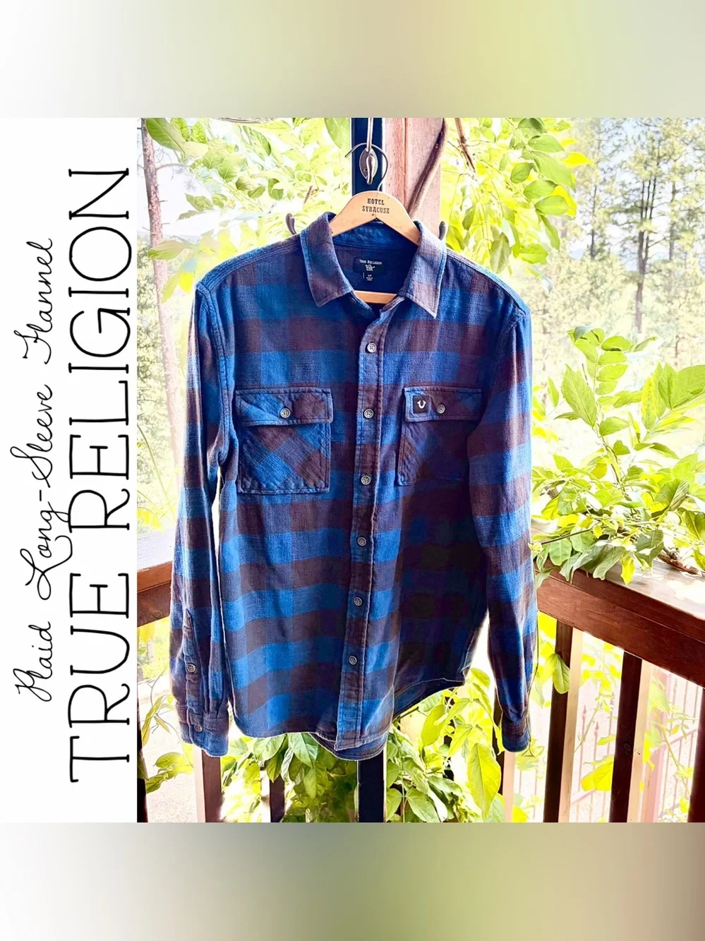 True Religion Long-Sleeve Plaid Flannel